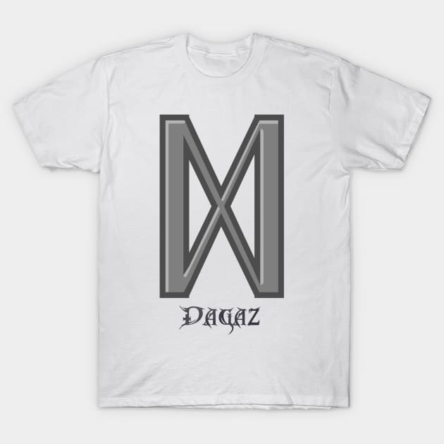 Dagaz Rune T-Shirt by GodiLimeg